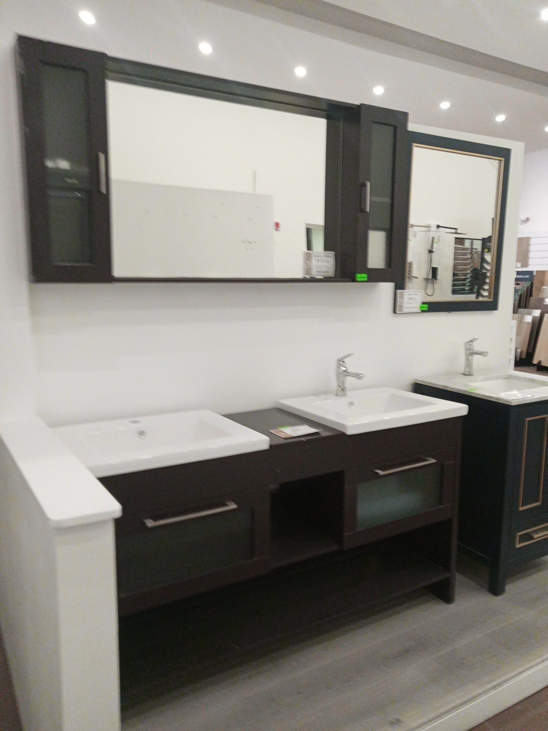 16″ 24″ 30″ 36″ 48′ 55″ 60″ Vanity Base Sink Mirror White Black Gray Blue