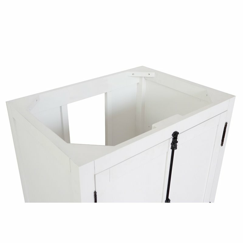 Plantation 30″ Single Solid Wood Vanity in Glacier Ash (Cabinet Only)