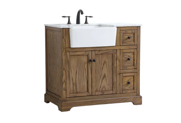 Elegant Lighting – VF60236DW – 36 Inch Single Bathroom Vanity in Driftwood