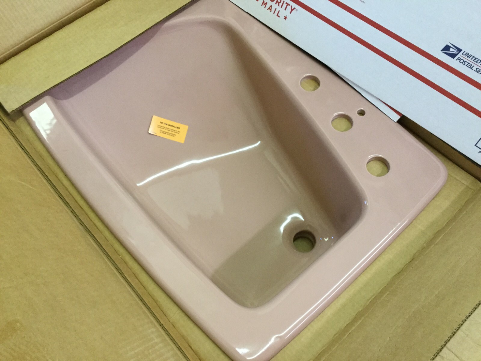 Kohler K-2170-8S-45 Lady Vanity 28″ Bathroom Sink SIDE SPRAY HOLE, WILD ROSE