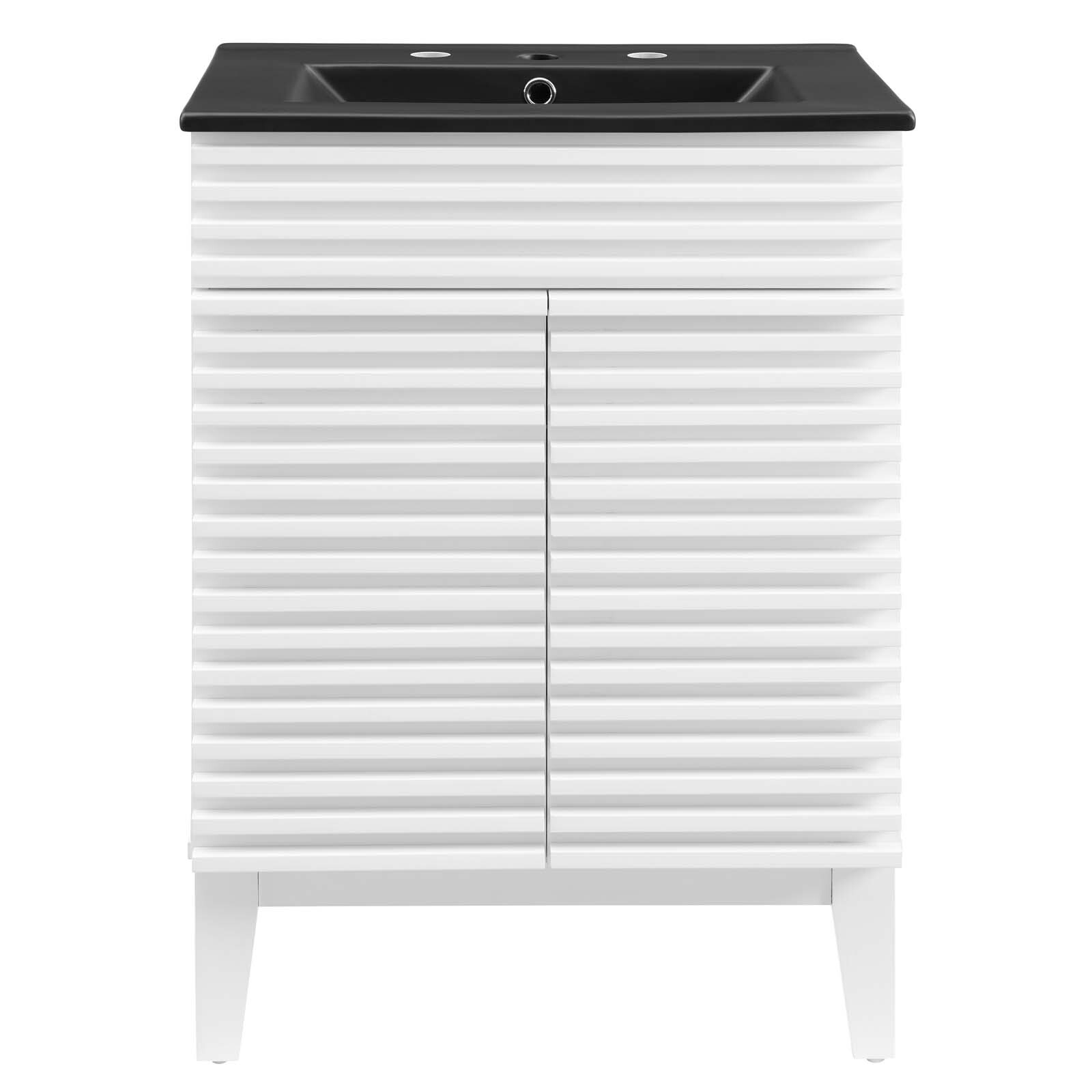Modway Render 24″ Bathroom Vanity With Sink in White Black