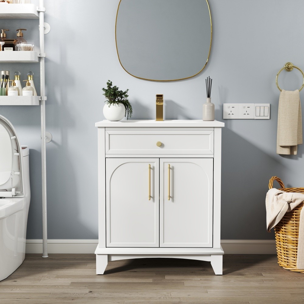 27.8″ White Ceramic Basin, Only Ceramic Sink, Without Cabinet