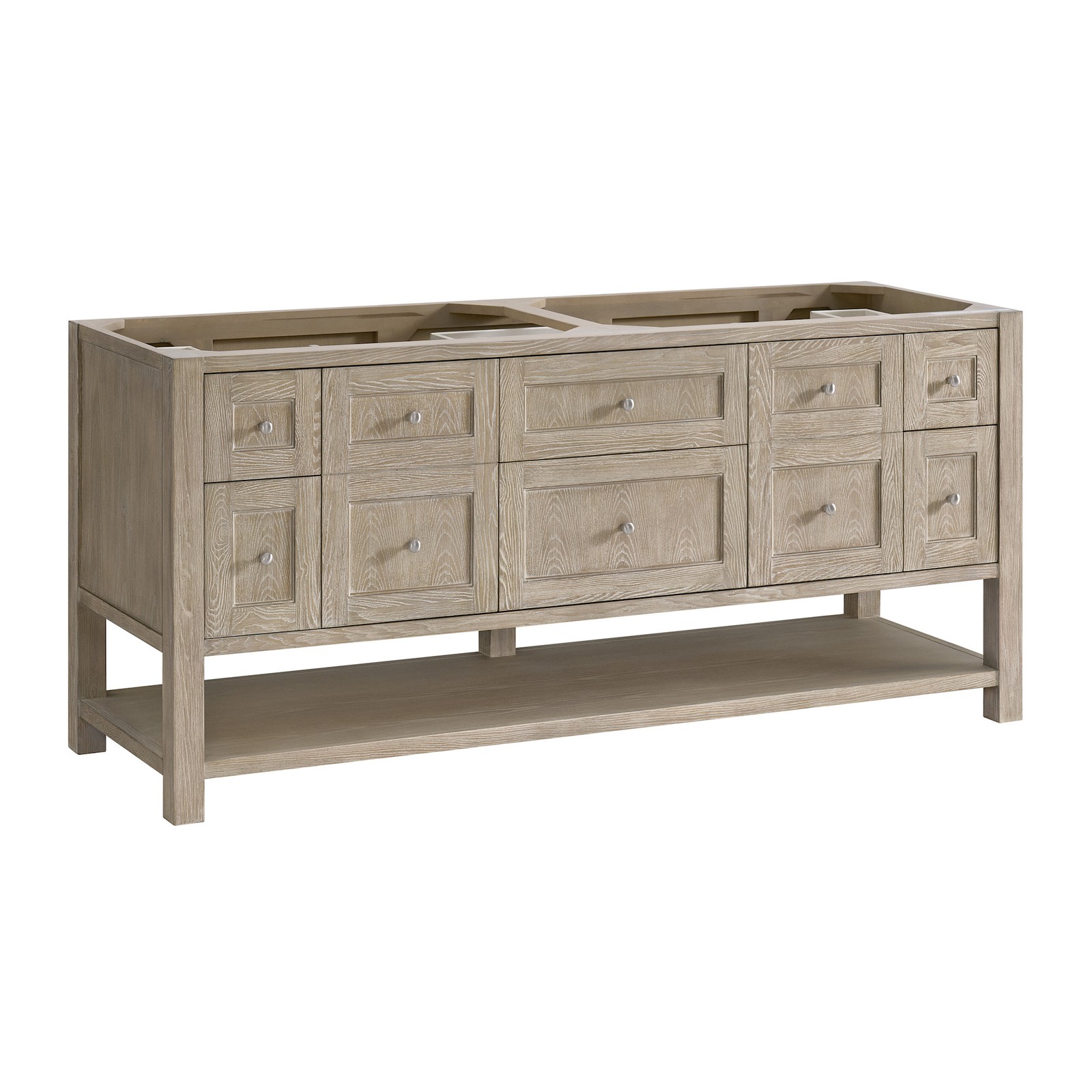James Martin Vanities 330-V72-3PHT Breckenridge 72″ – Whitewashed Oak