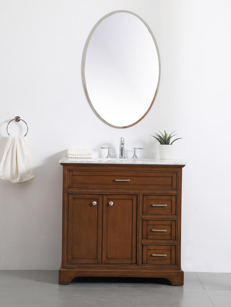 Elegant Lighting VF15036WH Americana 36″ – Natural Wood