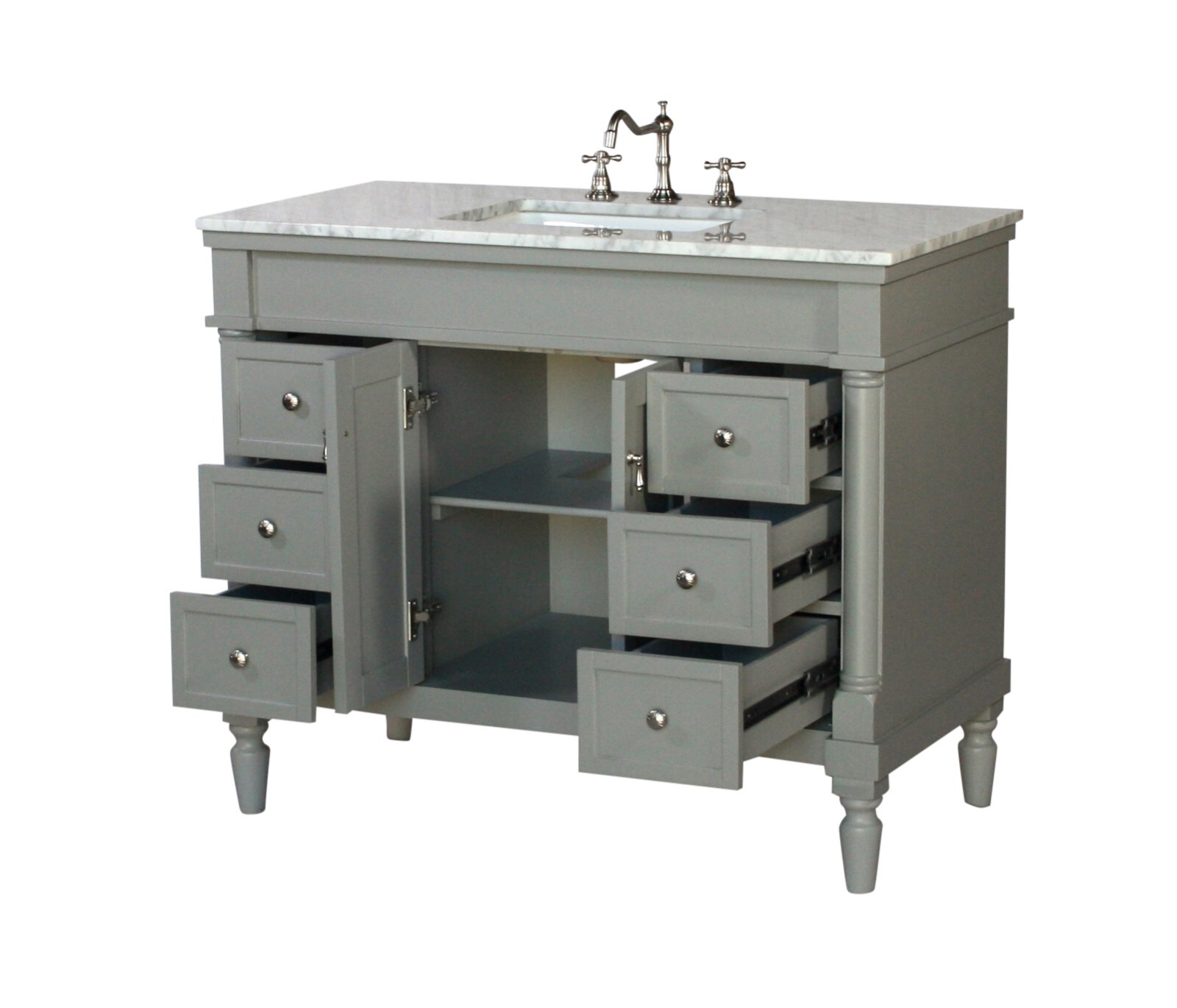 42-Inch Contemporary Style Single Sink Bathroom Vanity Model 130-42 GK
