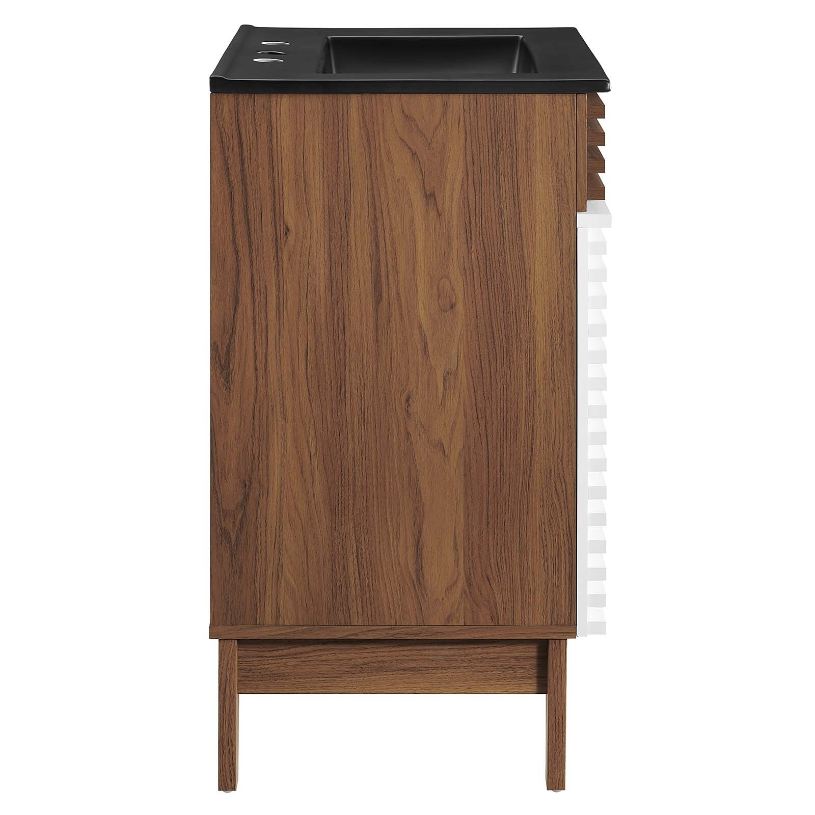 Modway Render 24″ Bathroom Vanity With Sink in White Walnut Black