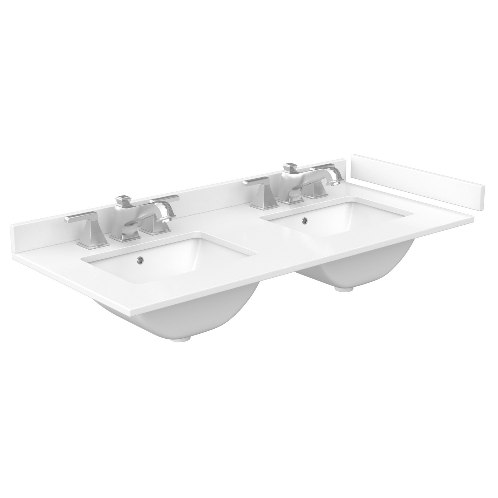 Wyndham Collection WCG242448D-VCA3-US3MXX Beckett 48″ – White / Carrara Cultured