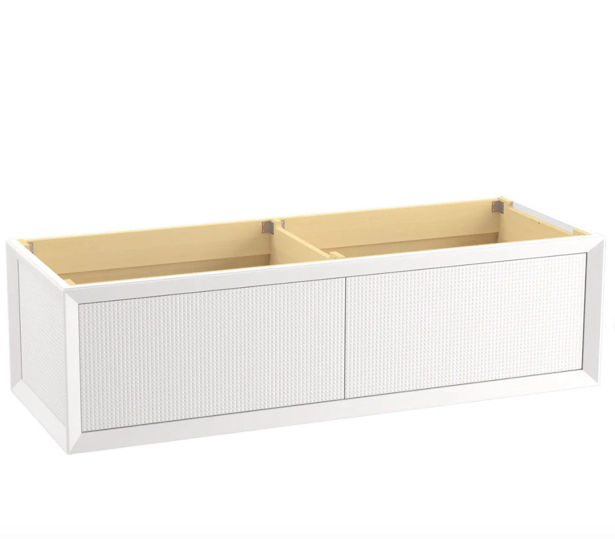 Kohler Enivo 62″ White Double Wall Mounted Vanity Cabinet Only – K-33563-0