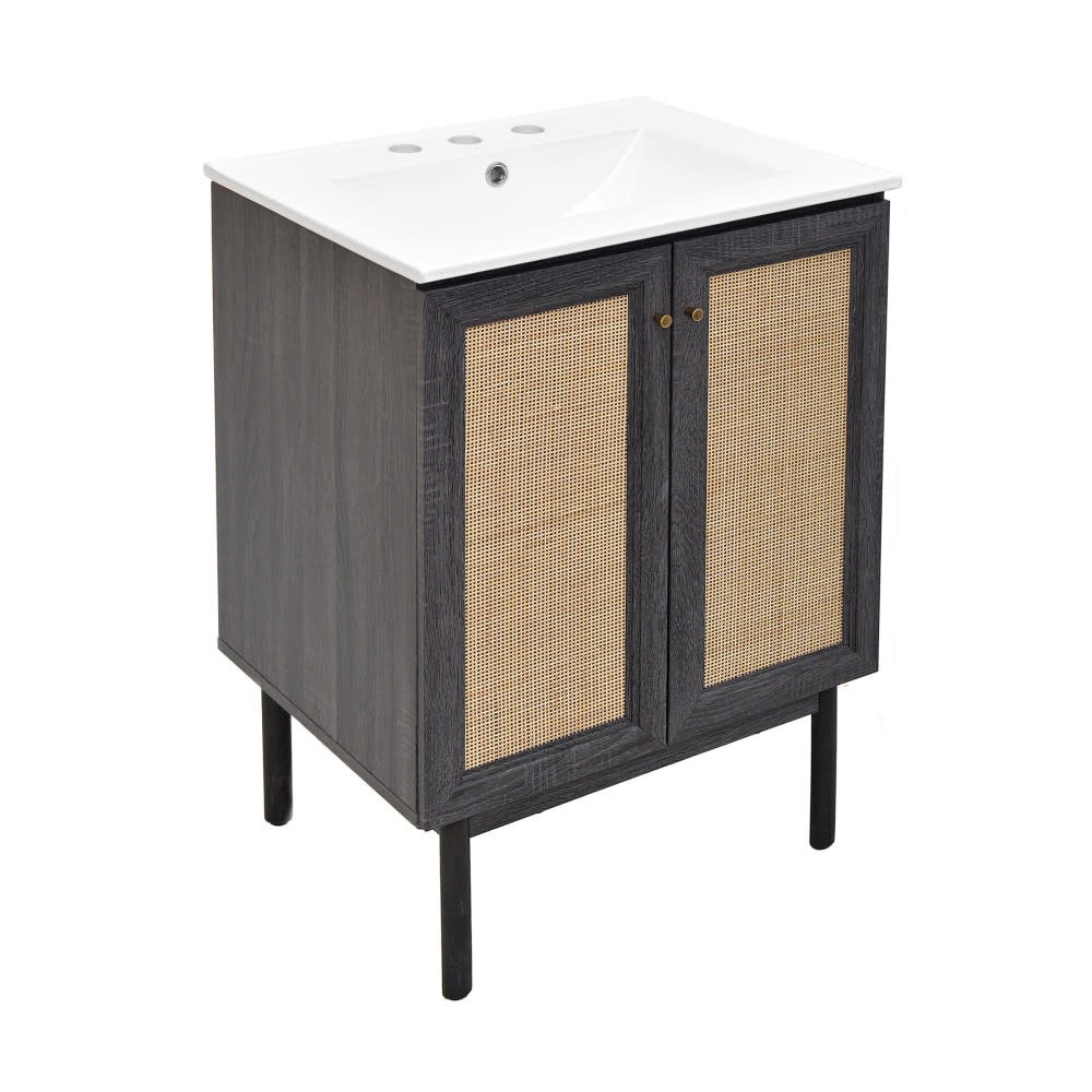 Swiss Madison SM-BV662-3 Classe 24″ – Golden Oak / White
