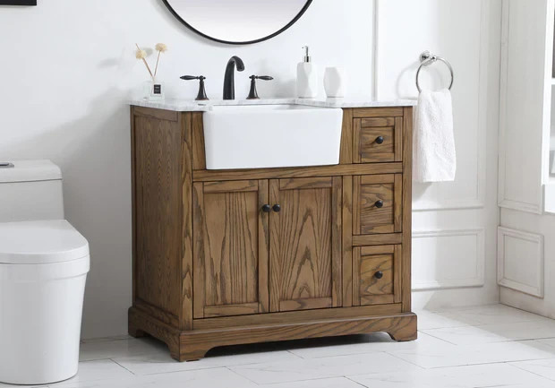 Elegant Lighting – VF60236DW – 36 Inch Single Bathroom Vanity in Driftwood