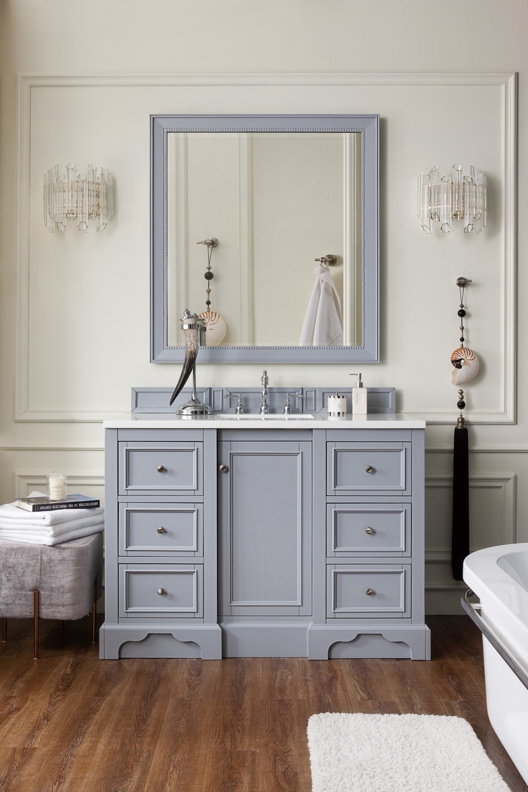 James Martin Vanities 825-V48-3CSP De Soto 48″ – White