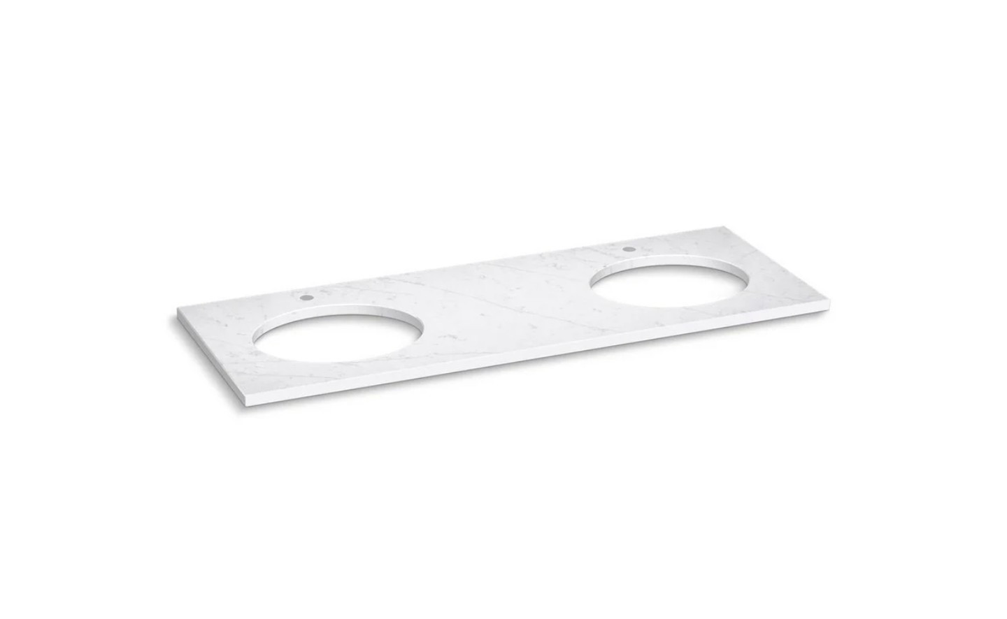Kohler 28256-EST- Silestone Quartz 61″ Vanity Top with Double Oval Sink Cutouts