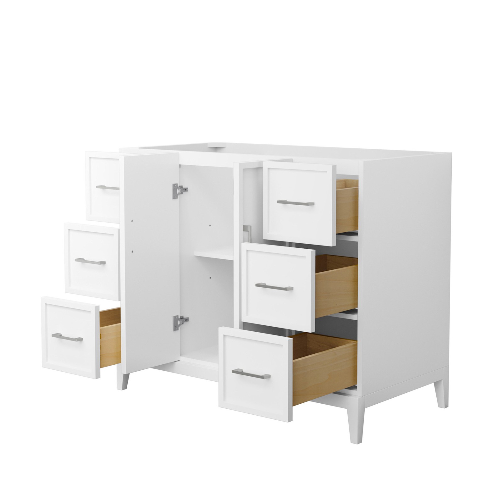 Wyndham Collection WCH717142S-CX-MXX Elan 42″ Single – White / Brushed Nickel