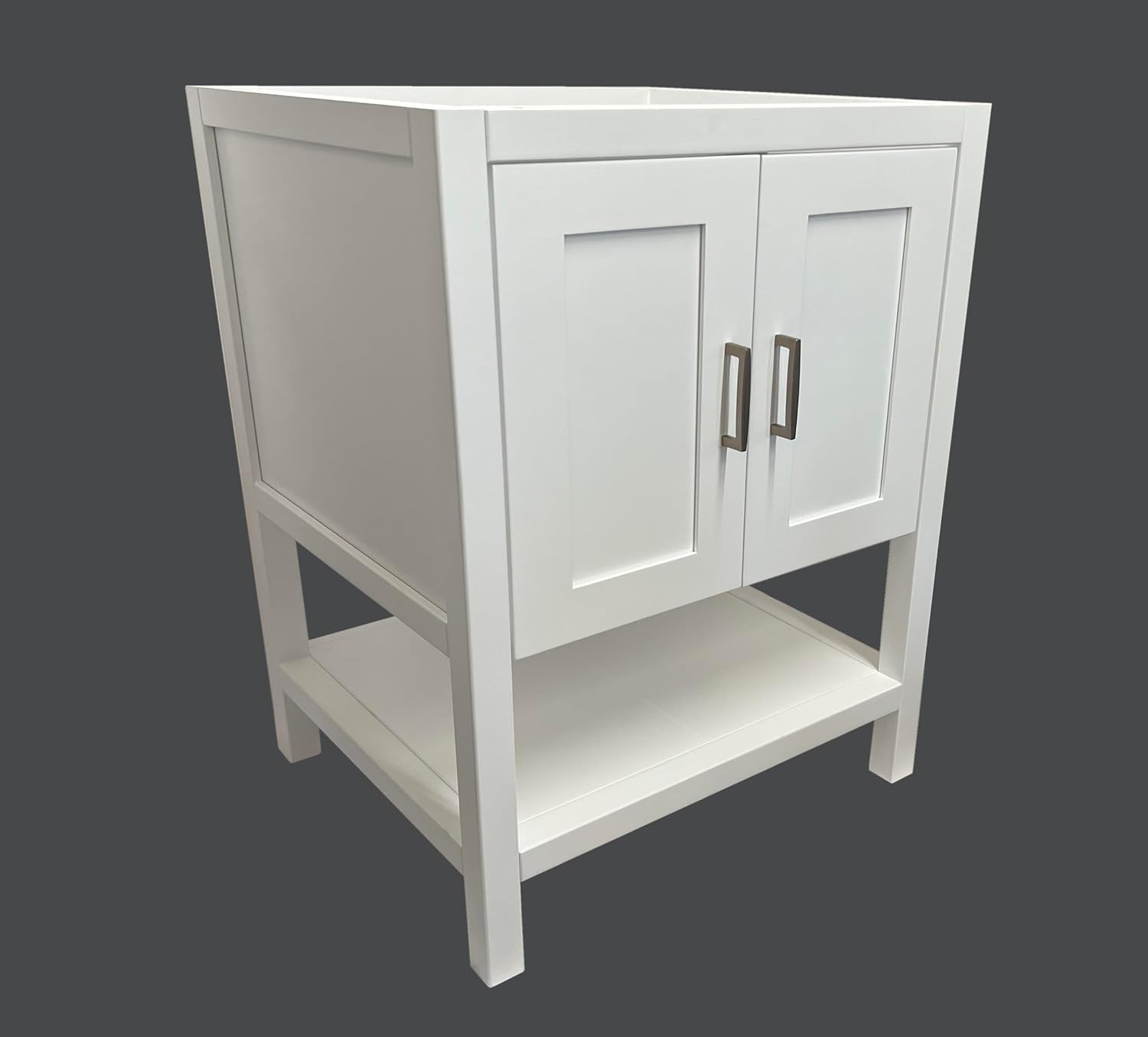 36″ White Shaker Single-Sink Bathroom Vanity Base Cabinet – Modern Design