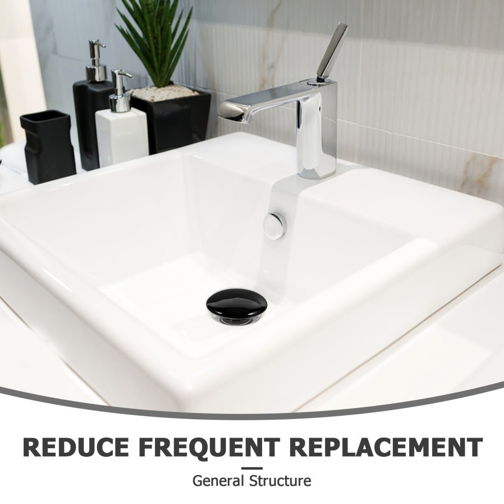 2pcs Bathroom Sink Drain : Sink Hole Cover Drain Plug – Universal