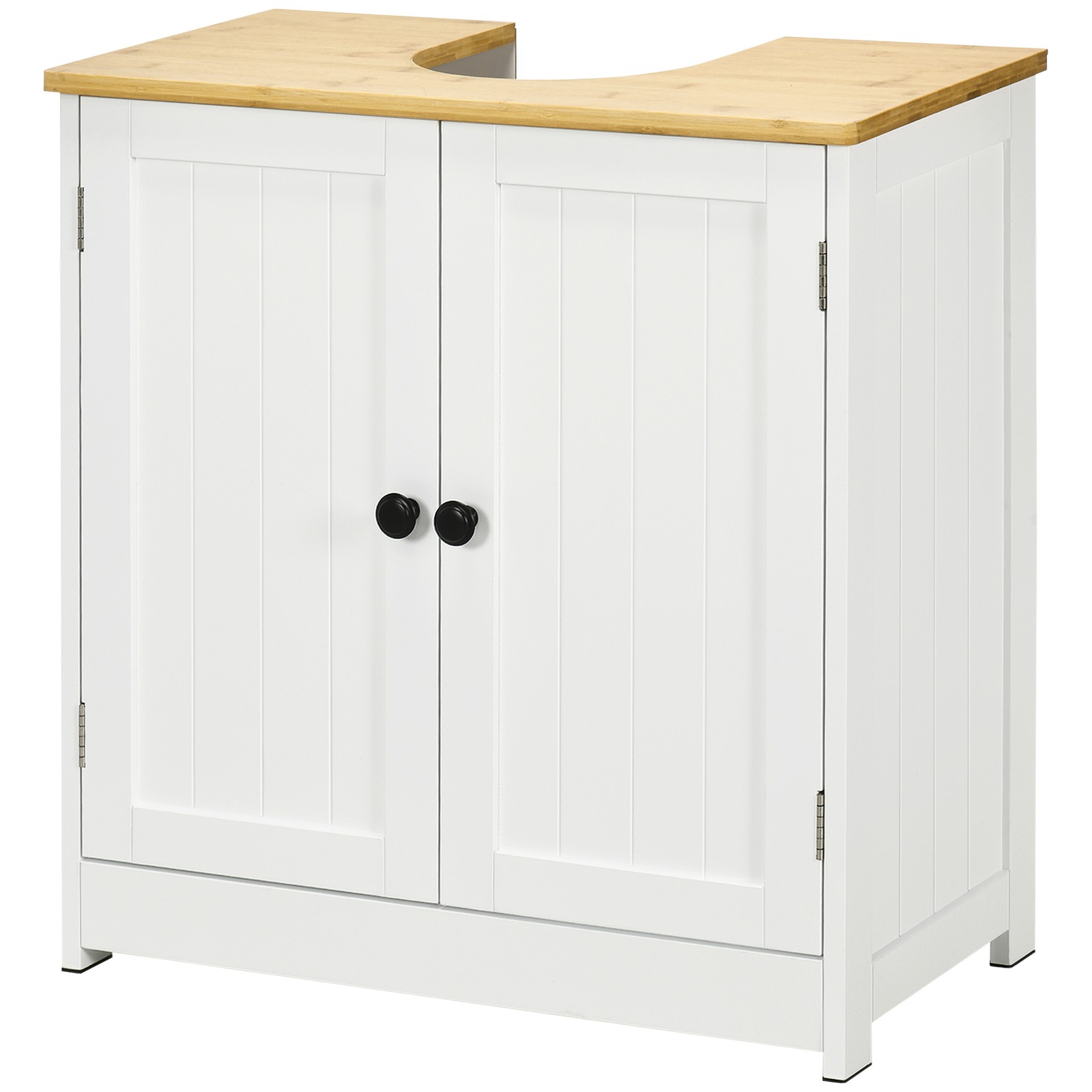 Bathroom Sink Cabinet, Pedestal Sink Cabinet with Doors, White