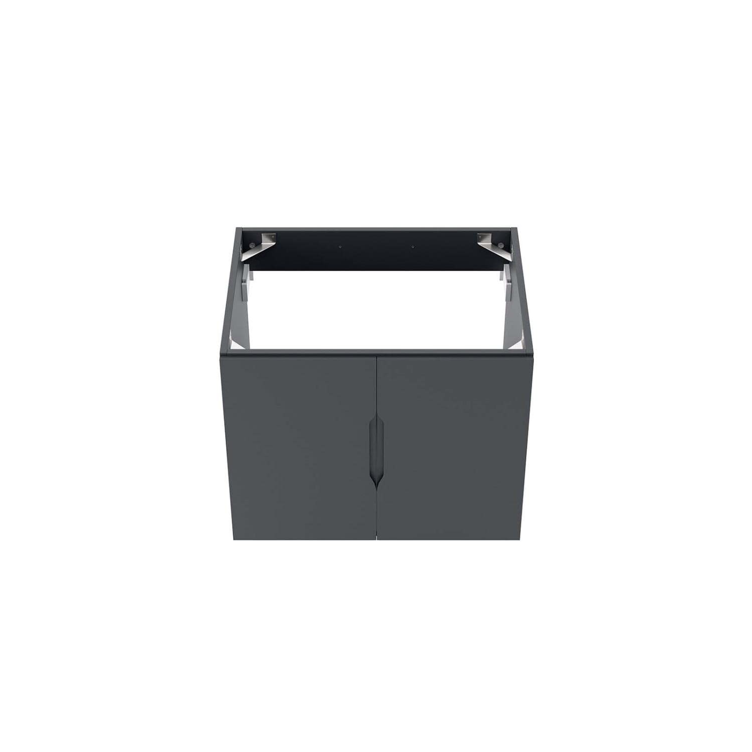 Modway Vitality 23″ MDF and Particleboard Bathroom Vanity Cabinet in Gray