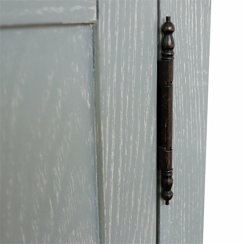 Plantation Rectangle Sink Solid Wood Vanity in Gray Ash/White Carrara