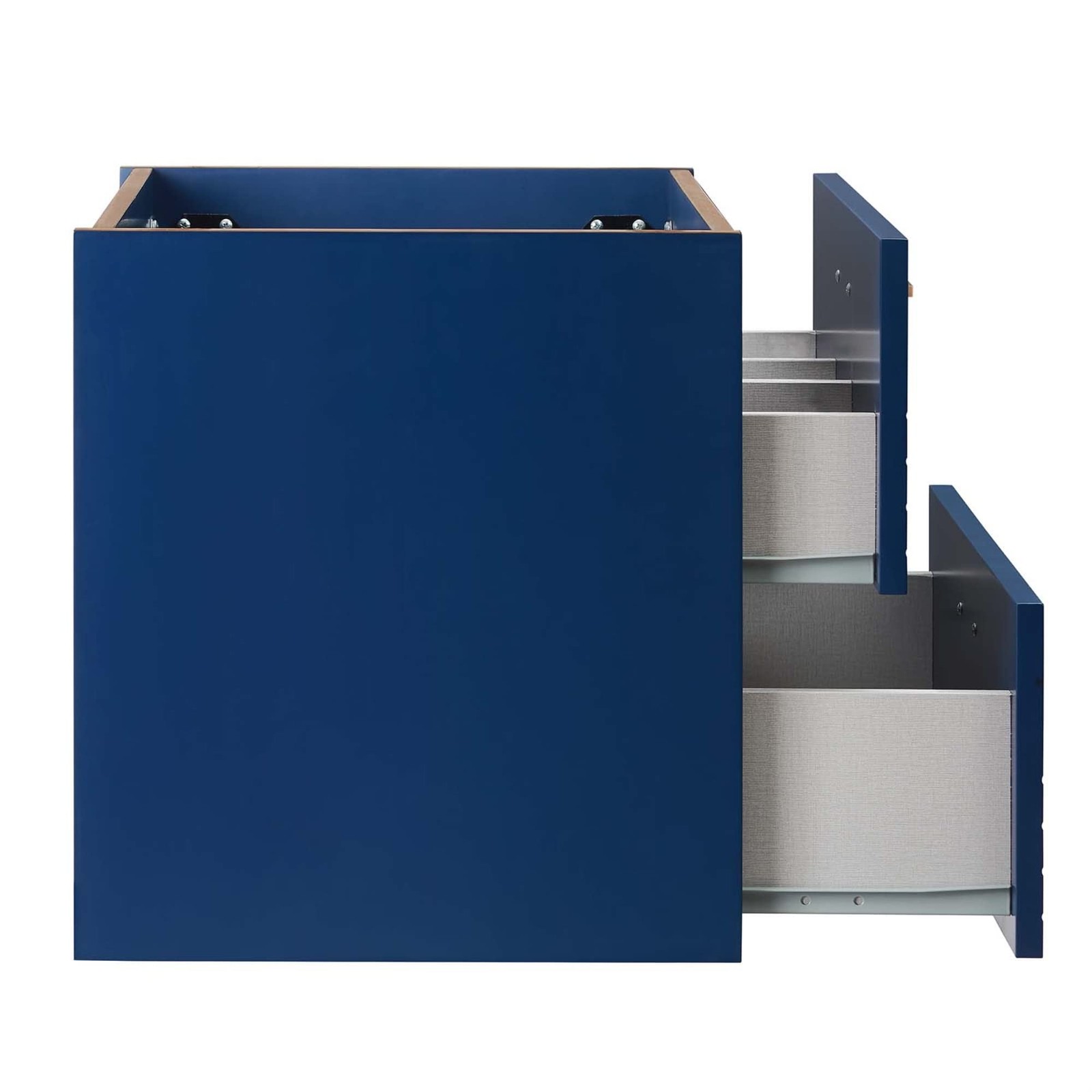 Modway Daybreak 23.5″ Particleboard MDF Wood Wall-Mount Bathroom Vanity in Blue