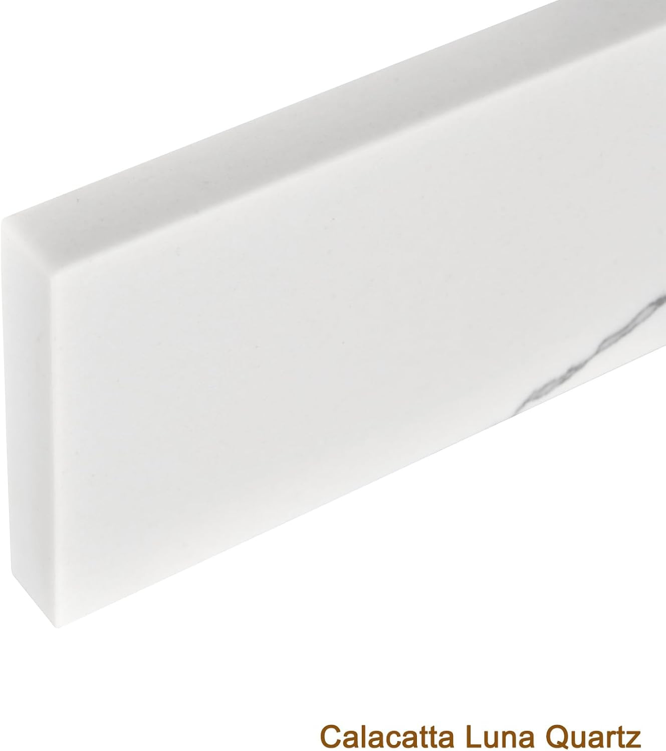 Calacatta Luna Quartz 21″ Sidesplash for Bathroom Vanity Sink Top