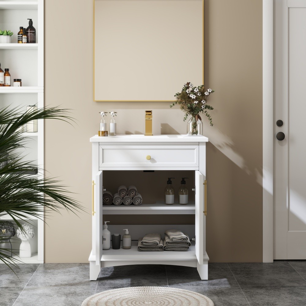 27.8″ White Ceramic Basin, Only Ceramic Sink, Without Cabinet
