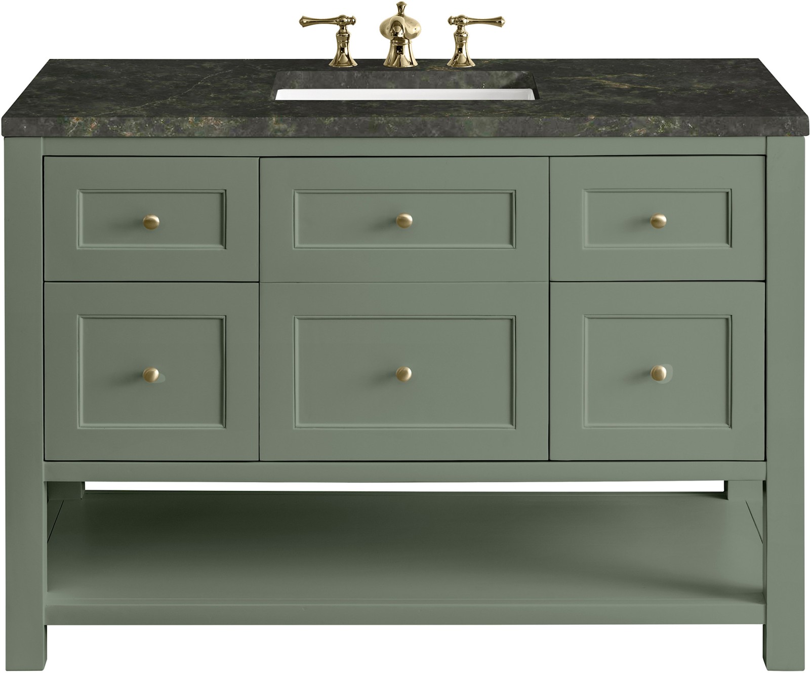 James Martin Vanities 330-V48-3PHT Breckenridge 48″ – Smokey Celadon
