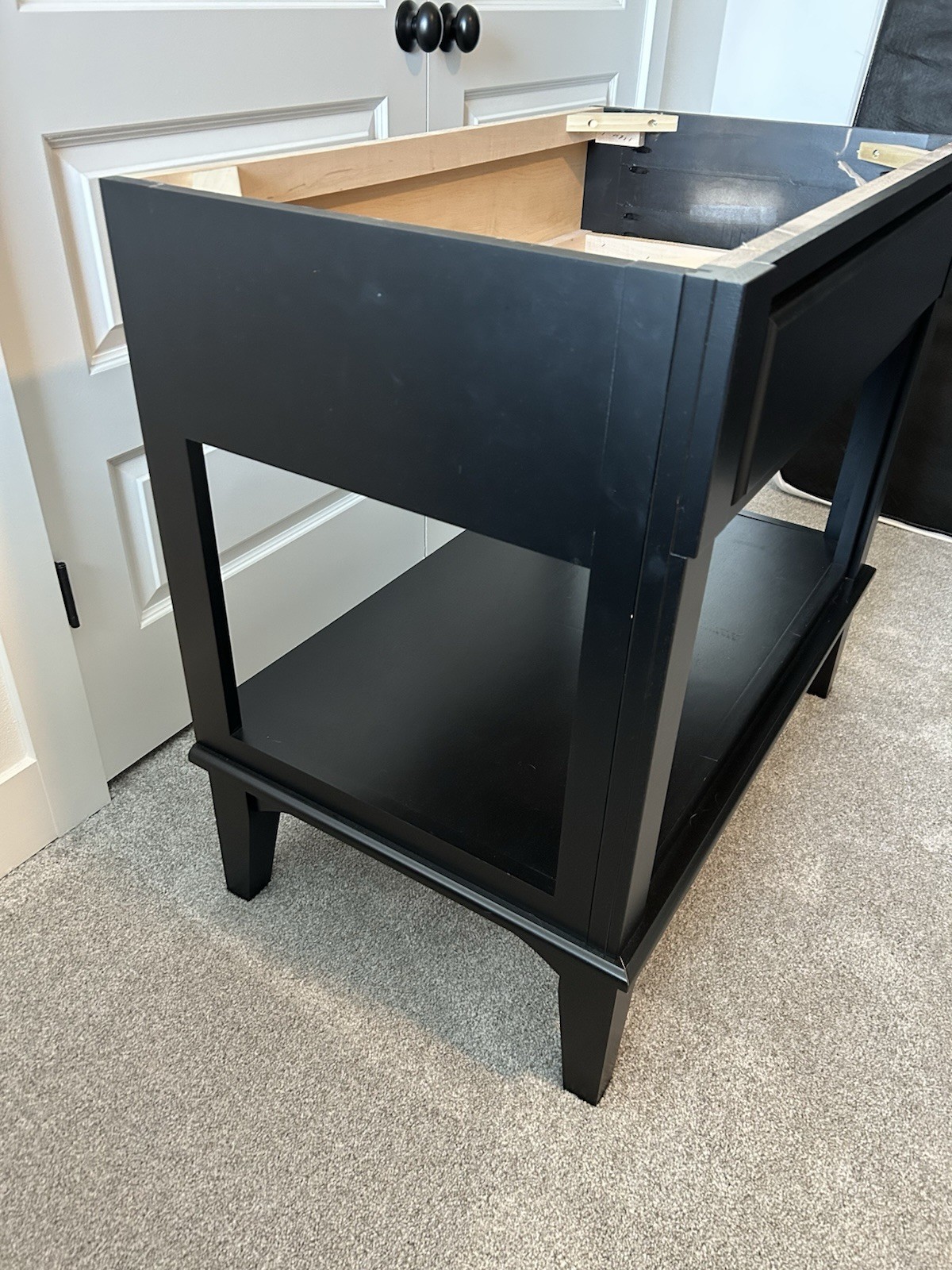 Black Woodpro Ashford 36”Open Dresser Bath Vanity-New-2 Available-priced For One
