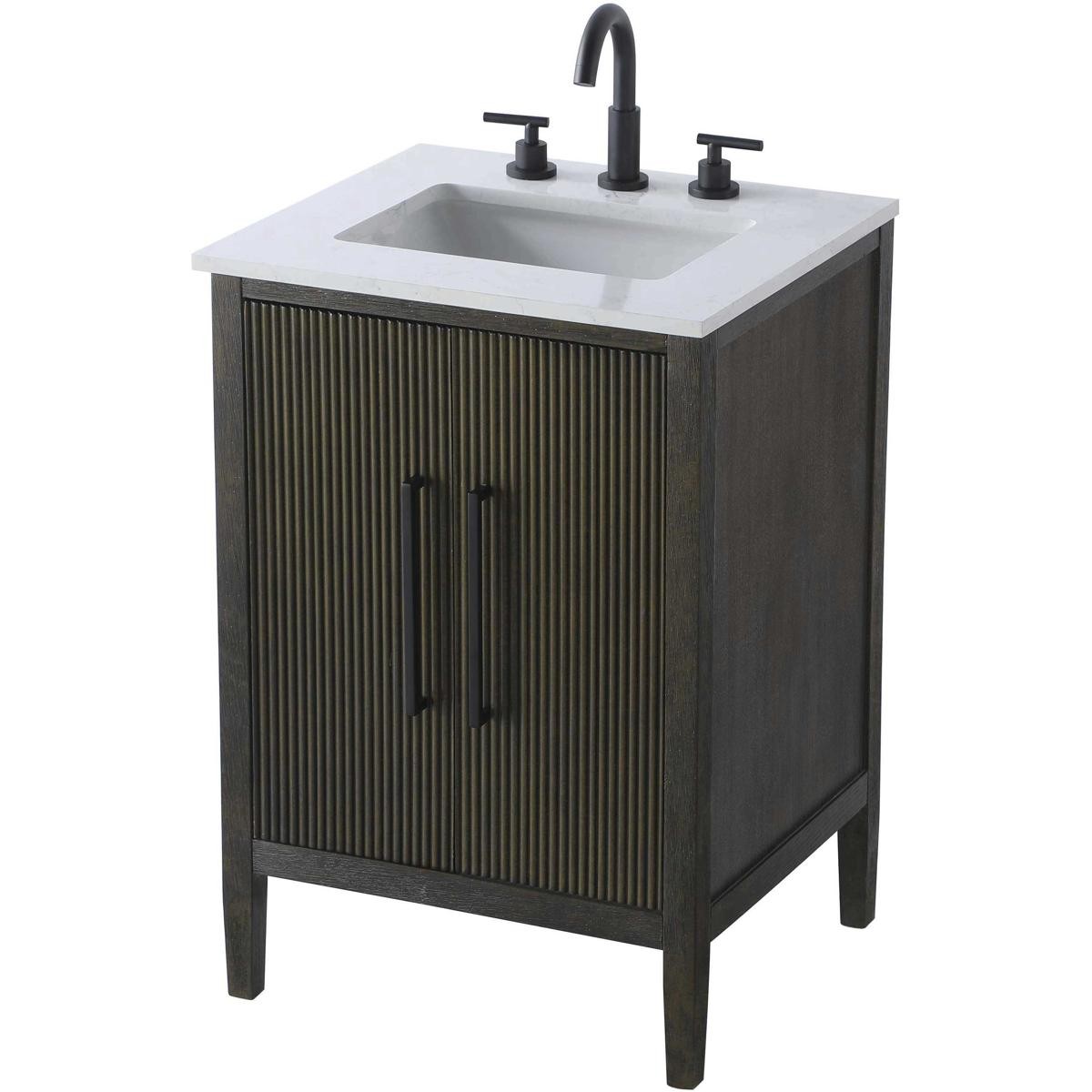 Elegant Lighting VF29624CO Blakely Vanity Chocolate Oak
