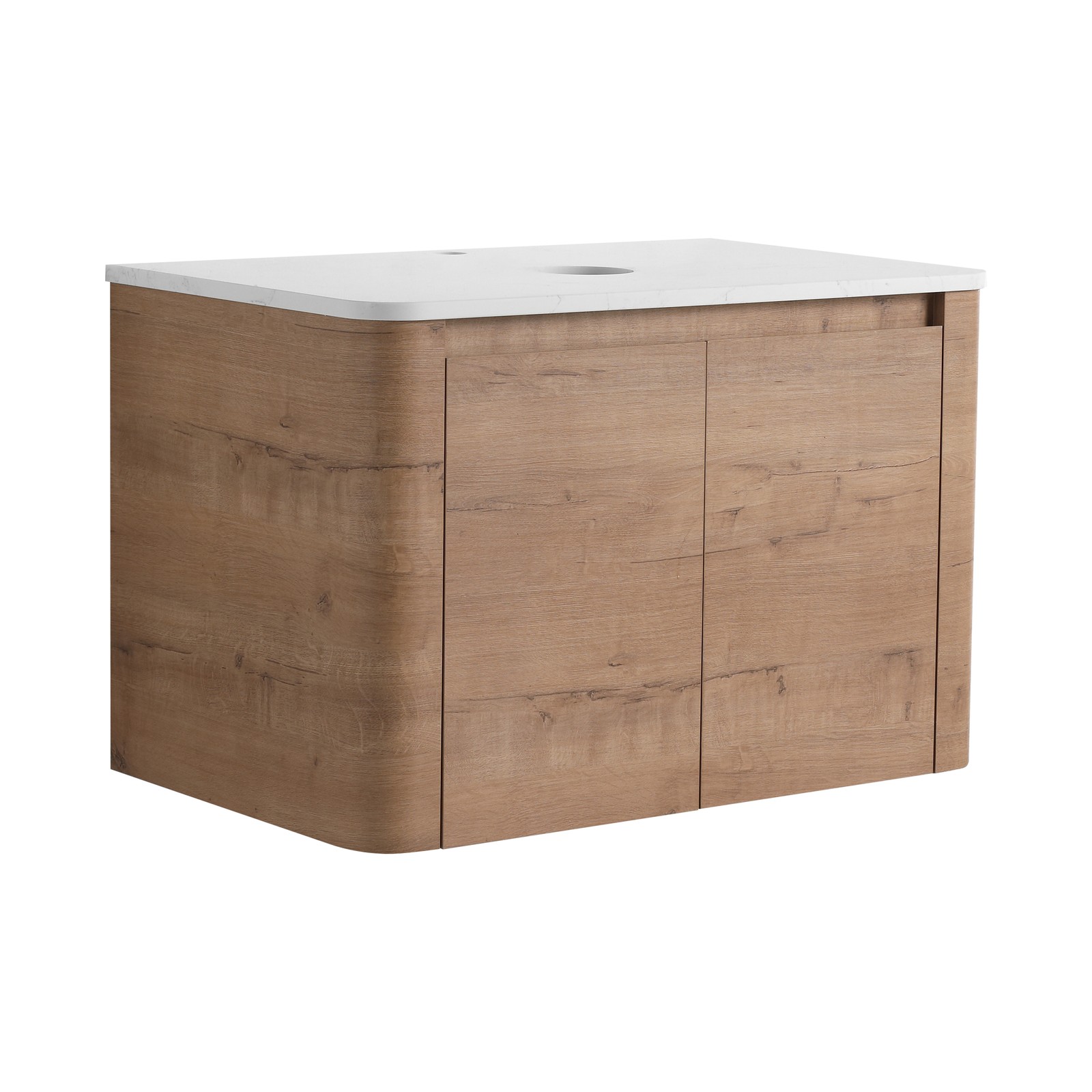 30″ Wood Floating Bathroom Vanity W/Soft-Close Door Cabinet Wall Mounted No Sink