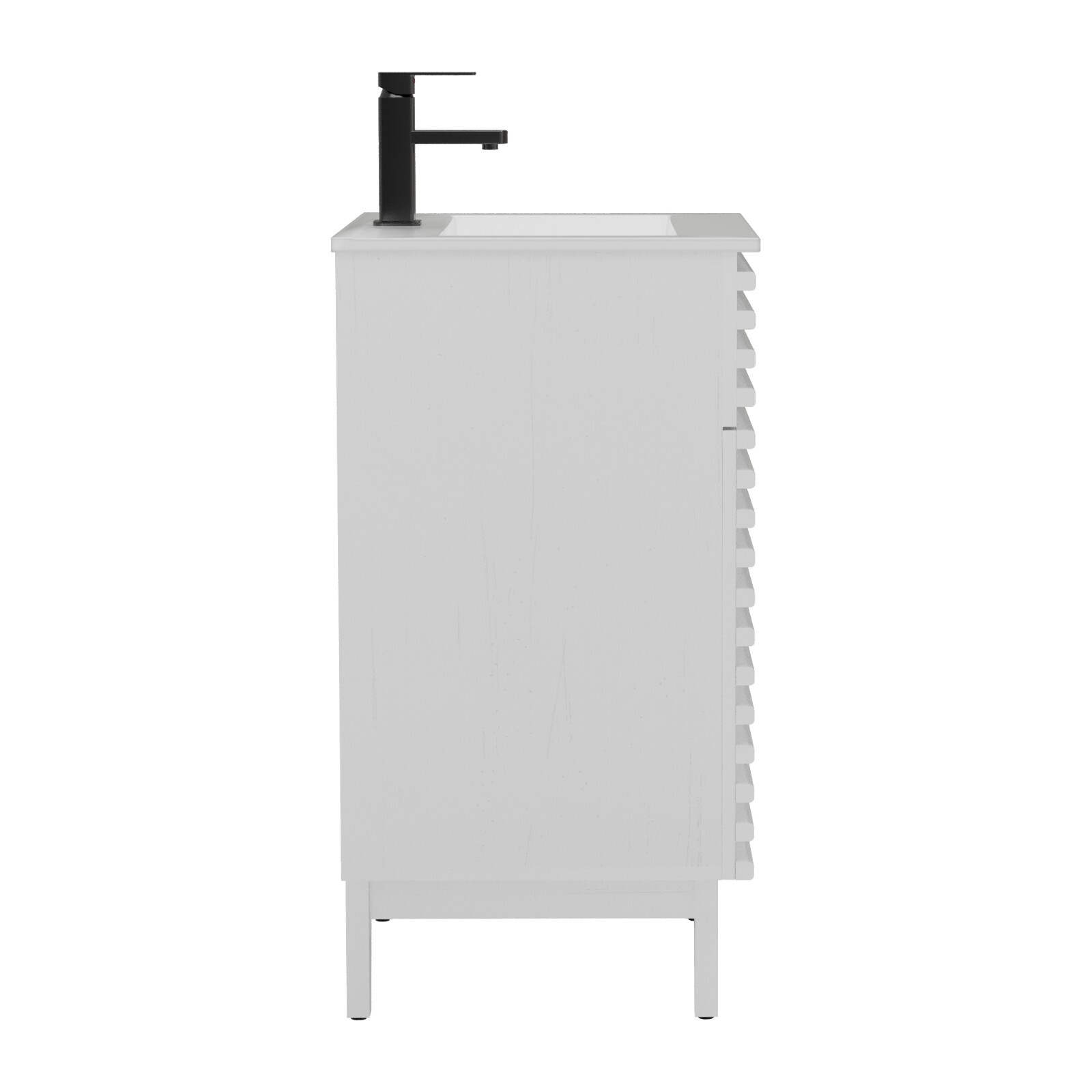 Bathroom Vanity Set W/Drop in Sink Mid-Century Faucet Cabinet Combo