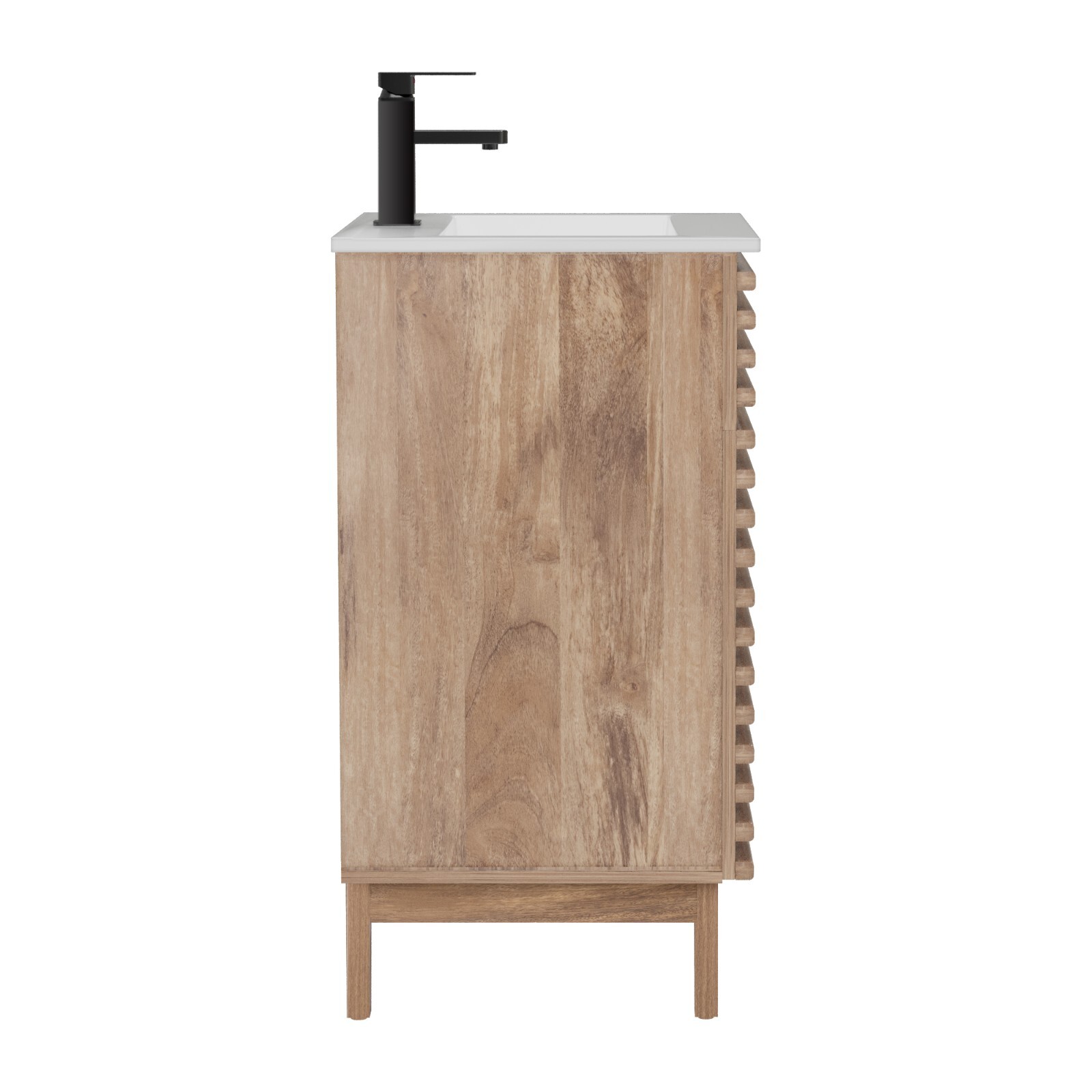 Bathroom Vanity Set W/Drop in Sink Mid-Century Faucet Cabinet Combo