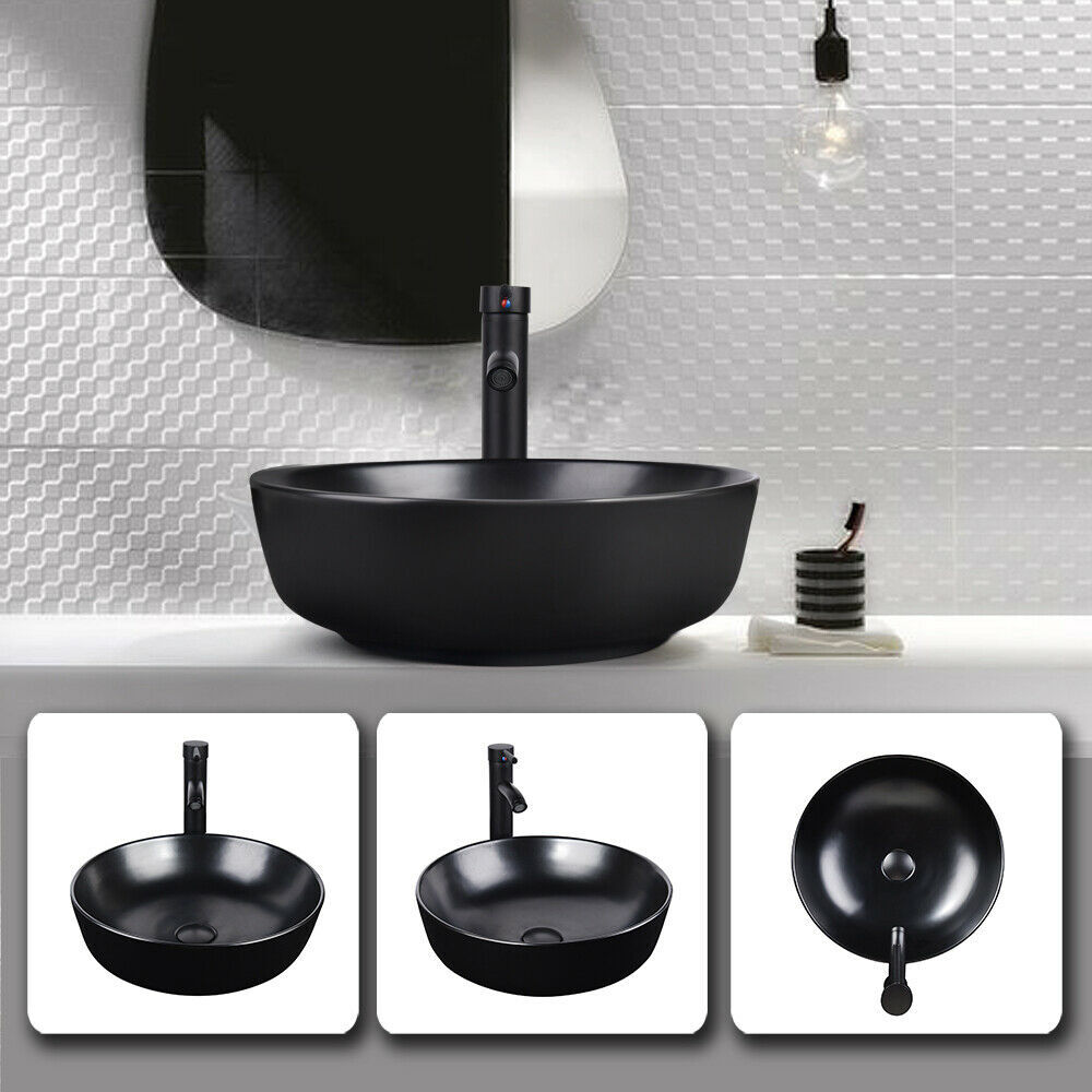 24″ Wall-Mount Bathroom Vanity with Vessel Sink and Storage Shelf