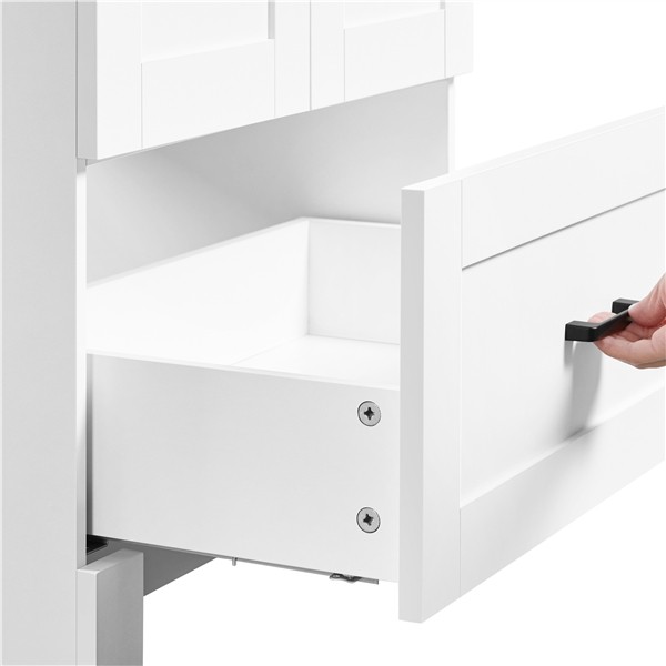 Modern Freestanding Bathroom Vanity with Undermount Ceramic Sink and Drawer