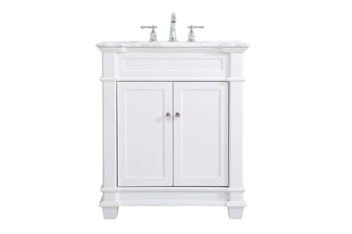 Elegant Lighting VF50030 Wesley 30″ – White