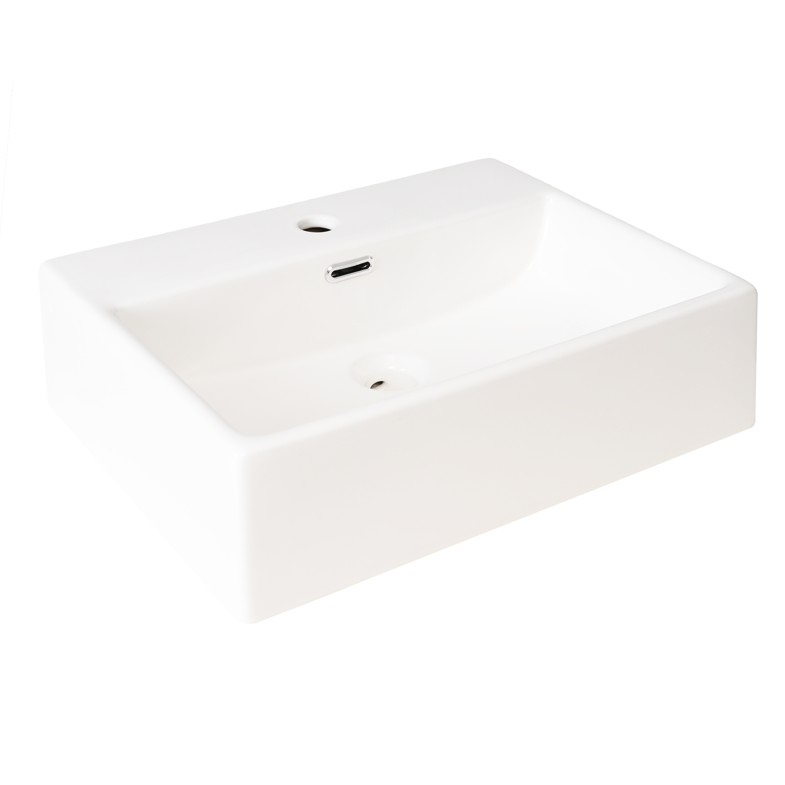 20″ Bathroom Vanity w/ Ceramic Sink, Freestanding Bath Vanity Cabinet, Drawer