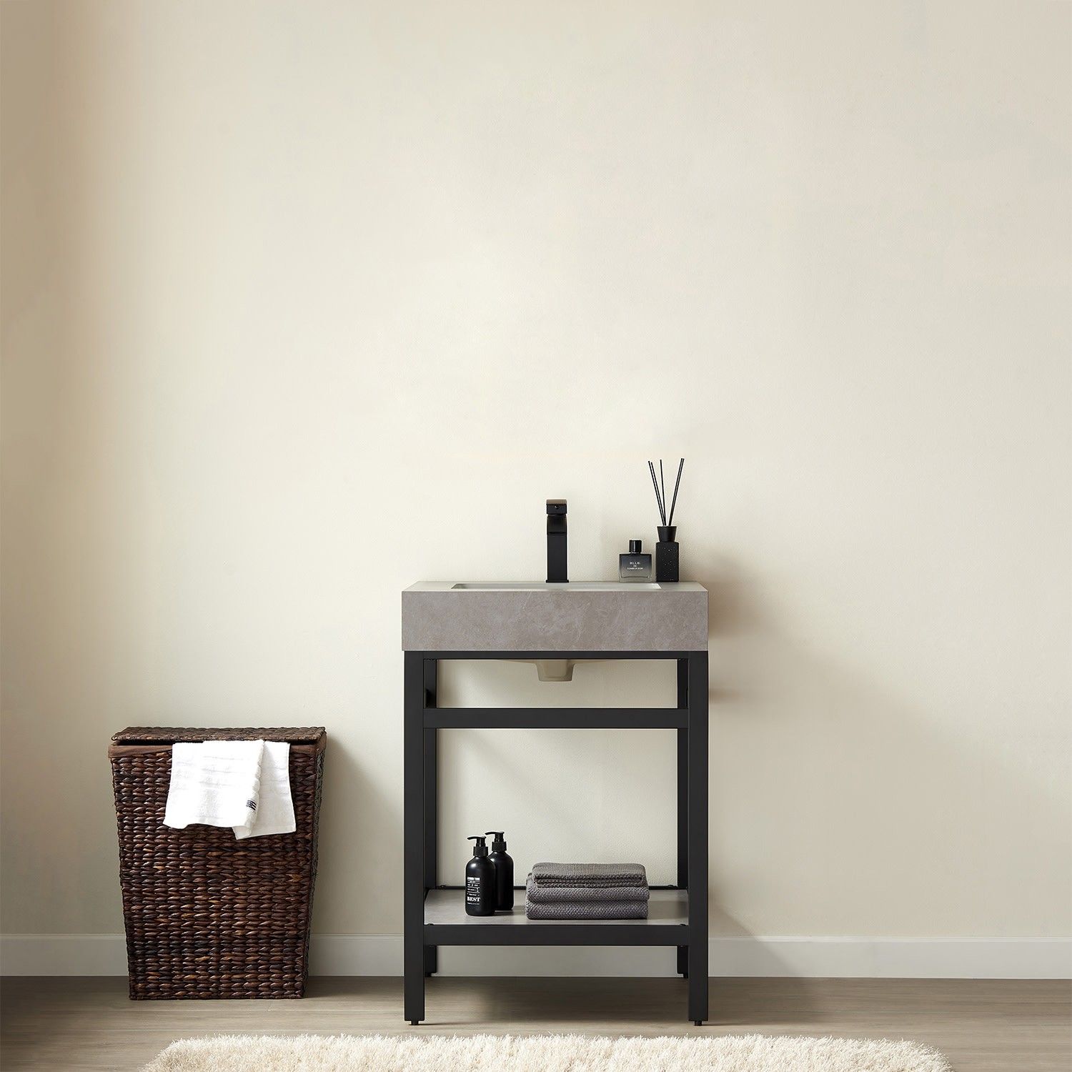 Miseno MV702524-NM Funes 24″ – Brushed Gold / Gray
