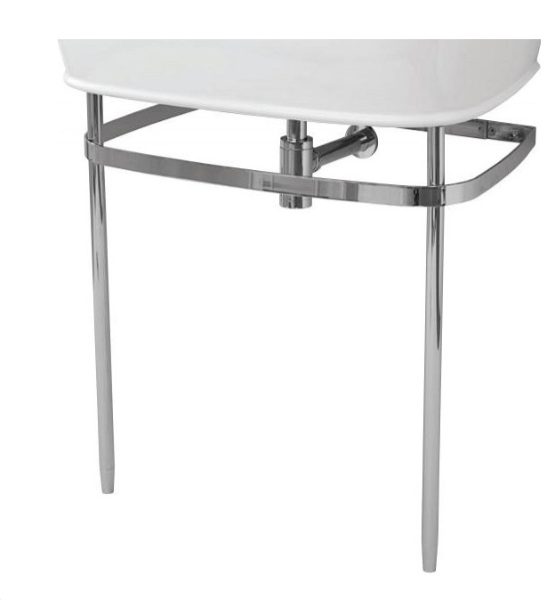ARTCERAM Azuley Metal Console Polished Chrome AZA002 Made in ITALY