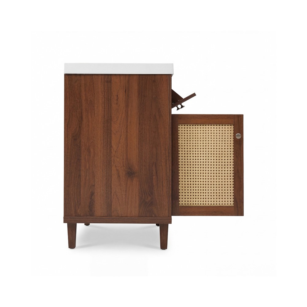 60″ Bathroom Vanity w/Double Sink, 2 Drawers, Freestanding Vanity Doors Cabinet