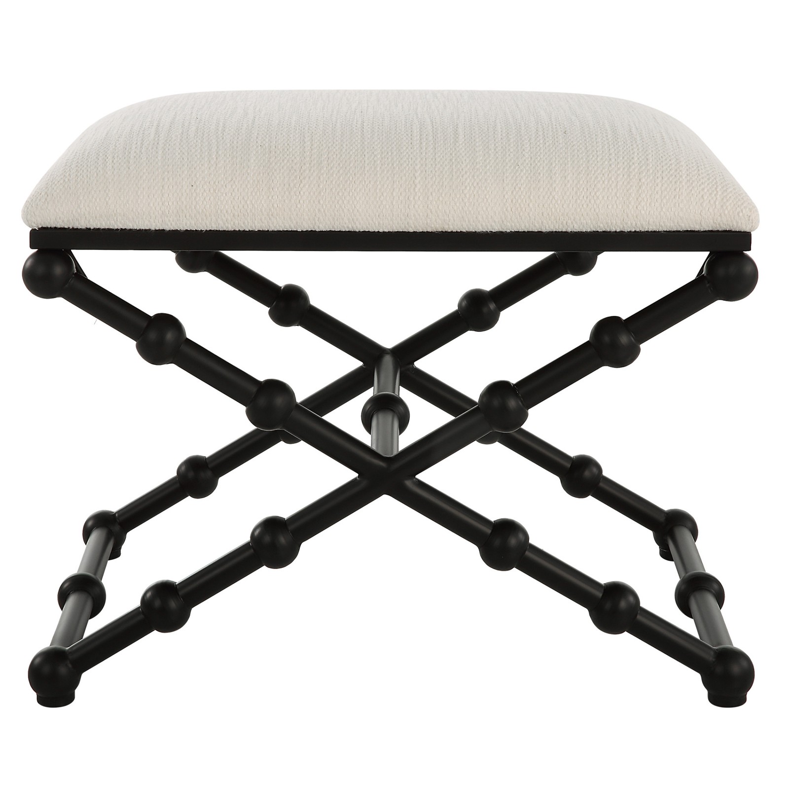 Uttermost 23782 Iron 24″W Iron Accent Stool – Black
