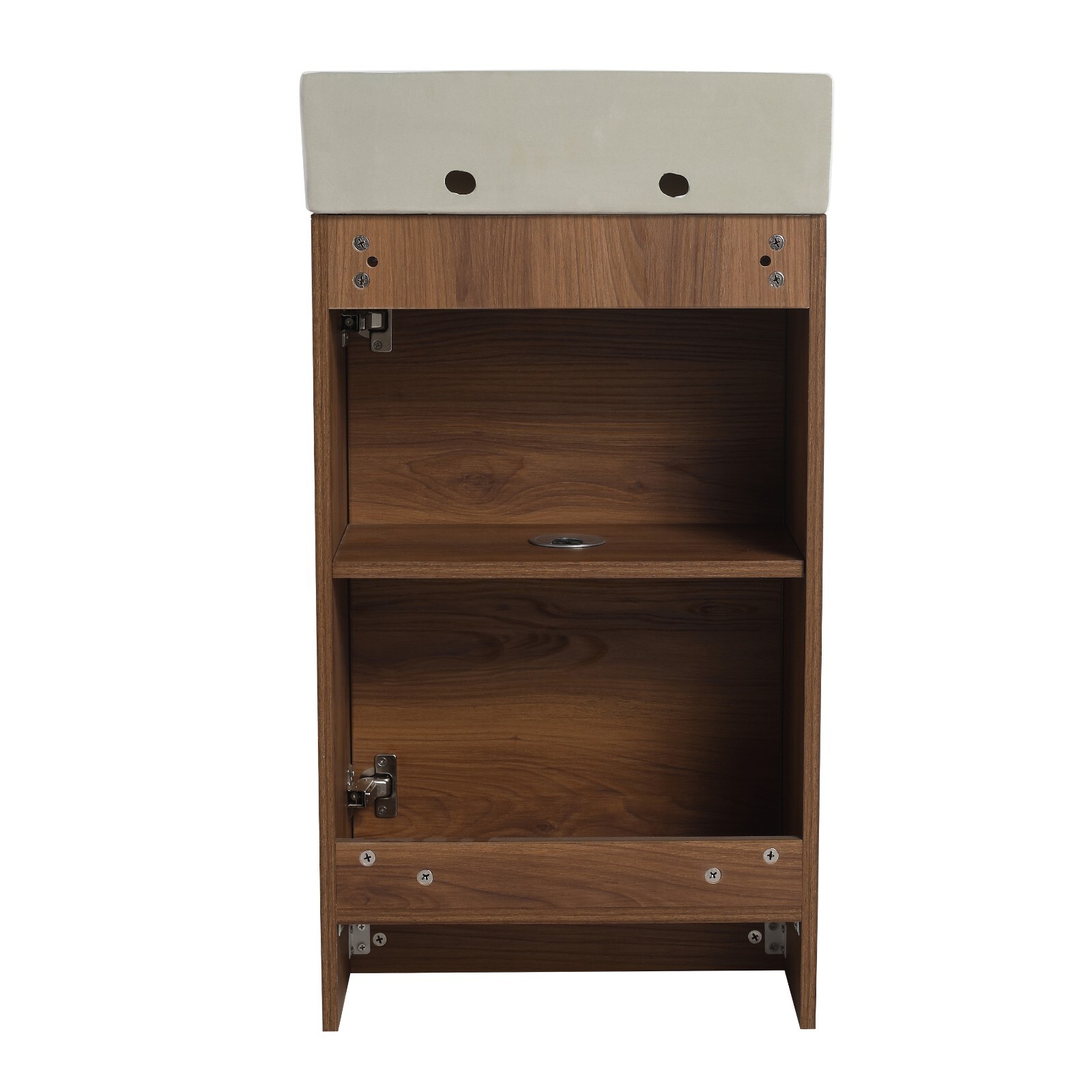 18 Inch Freestanding Bathroom Vanity With Single Sink, Soft Closing Doors, Suita