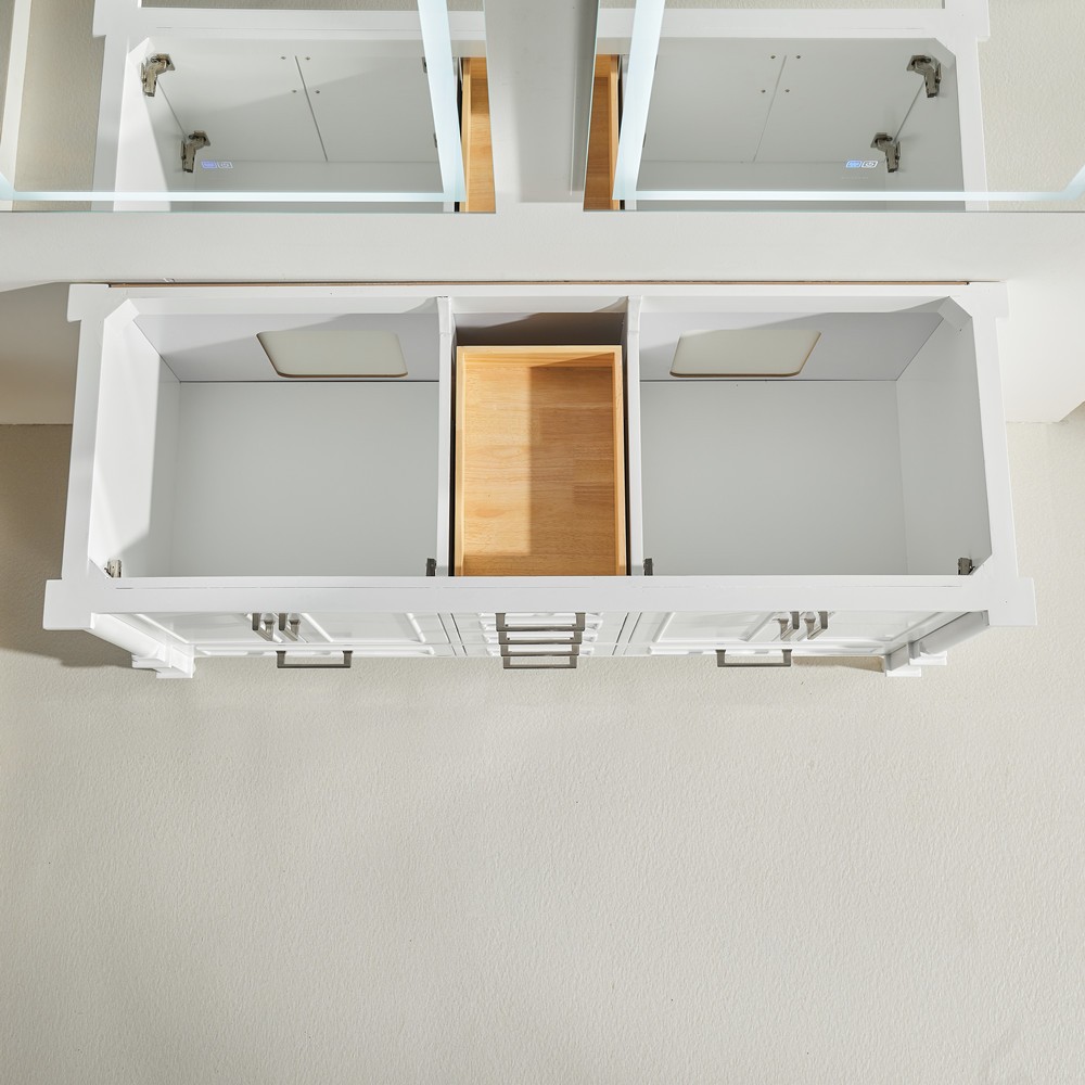 60″ Bathroom Vanity w/Sink,Fully Assembled Freestanding Vanity Cabinet,6 Drawers