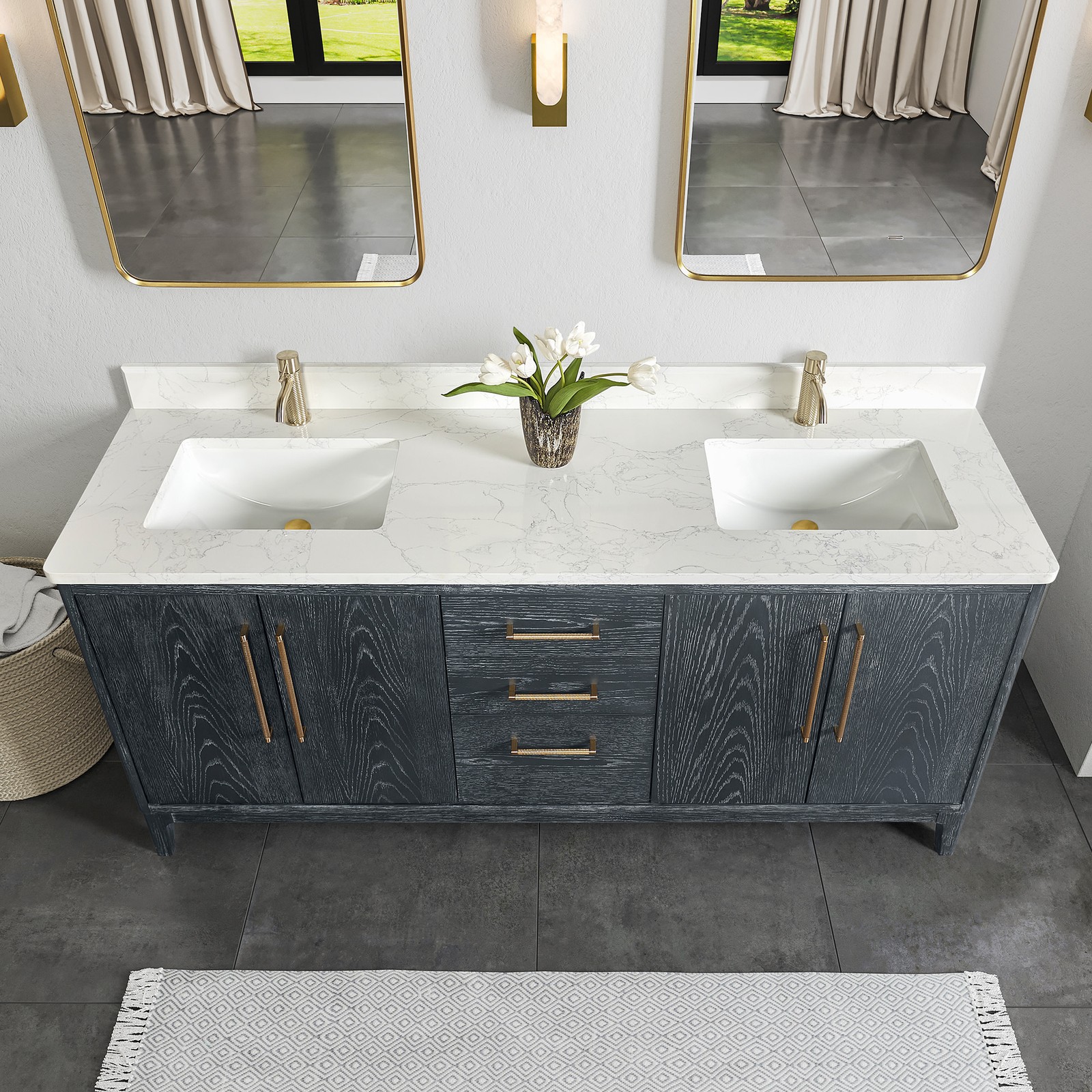 Miseno MV-GARA72-GWT Gara 72″ – Washed Ash Grey