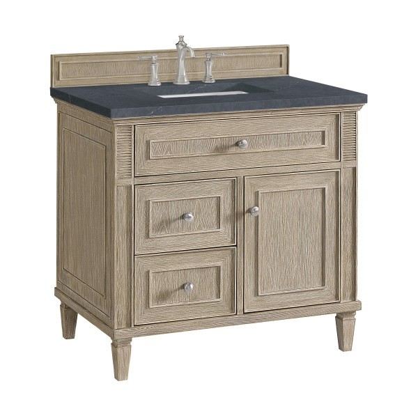 36″ James Martin Lorelai 424-V36-WWO-3CSP Vanity Cabinet Charcoal Soapstone Top