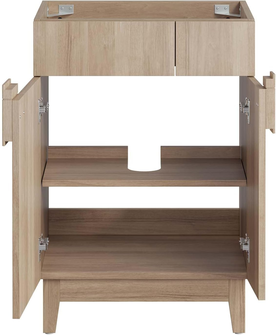 Miles 24” Oak Bathroom Vanity Cabinet – Sink Basin Not Included