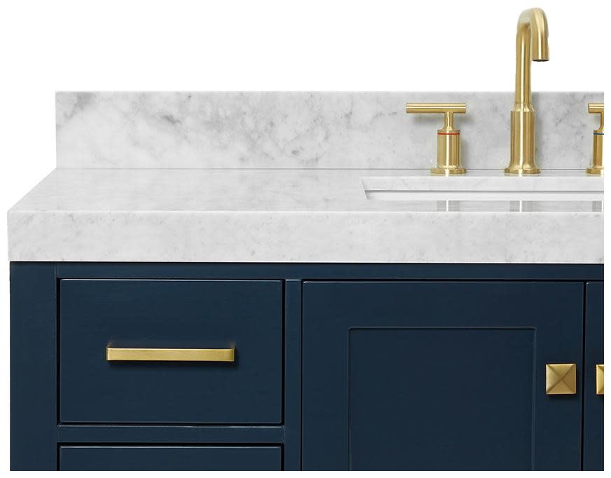 Ariel A048SCW5RVO Cambridge 48″ – Midnight Blue / Italian Carrara Marble Top /