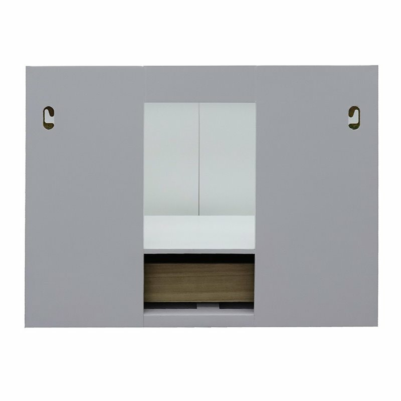 Stora 30″ Single Wall Mount Solid Wood Vanity in White (Cabinet Only)