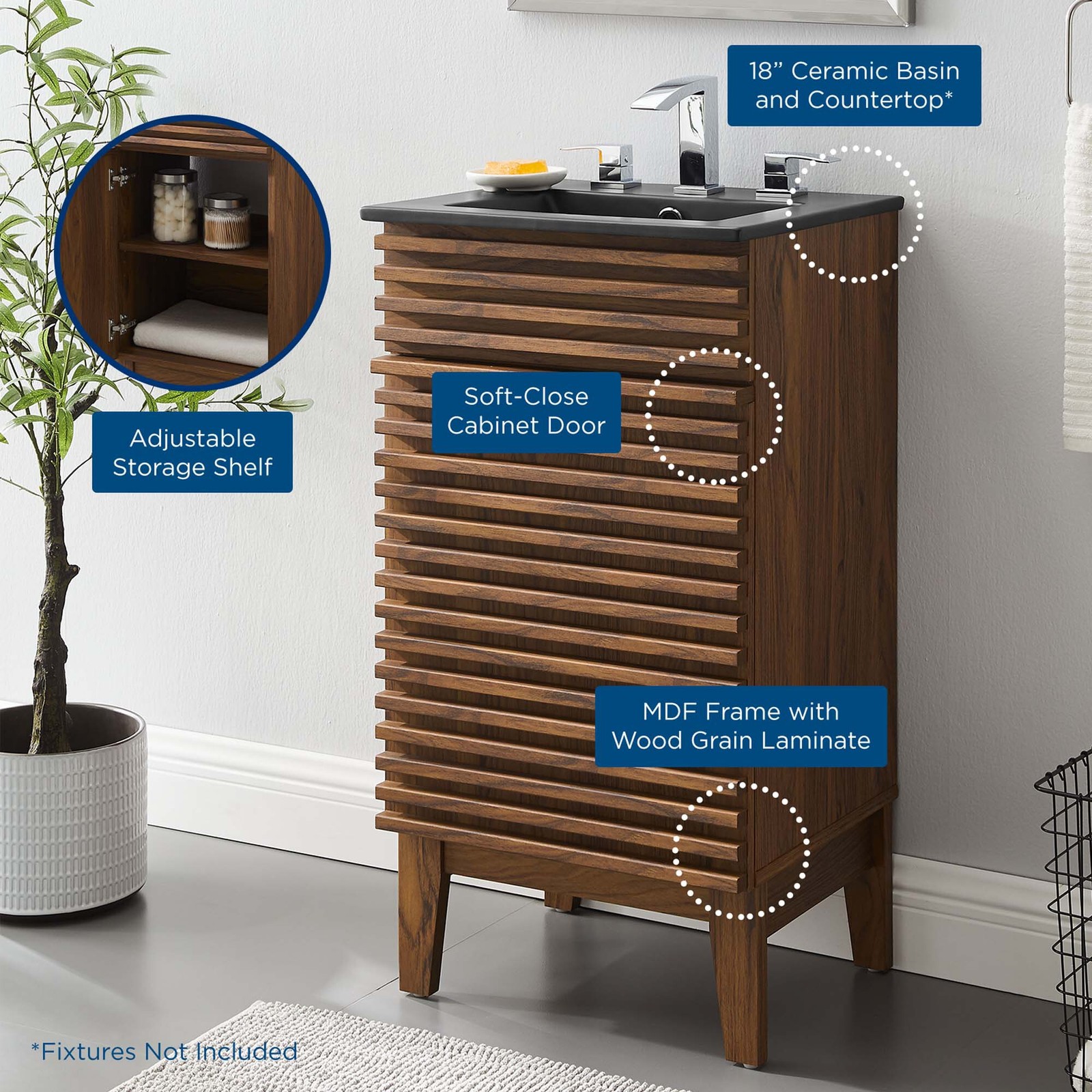 Render 18″ Bathroom Vanity