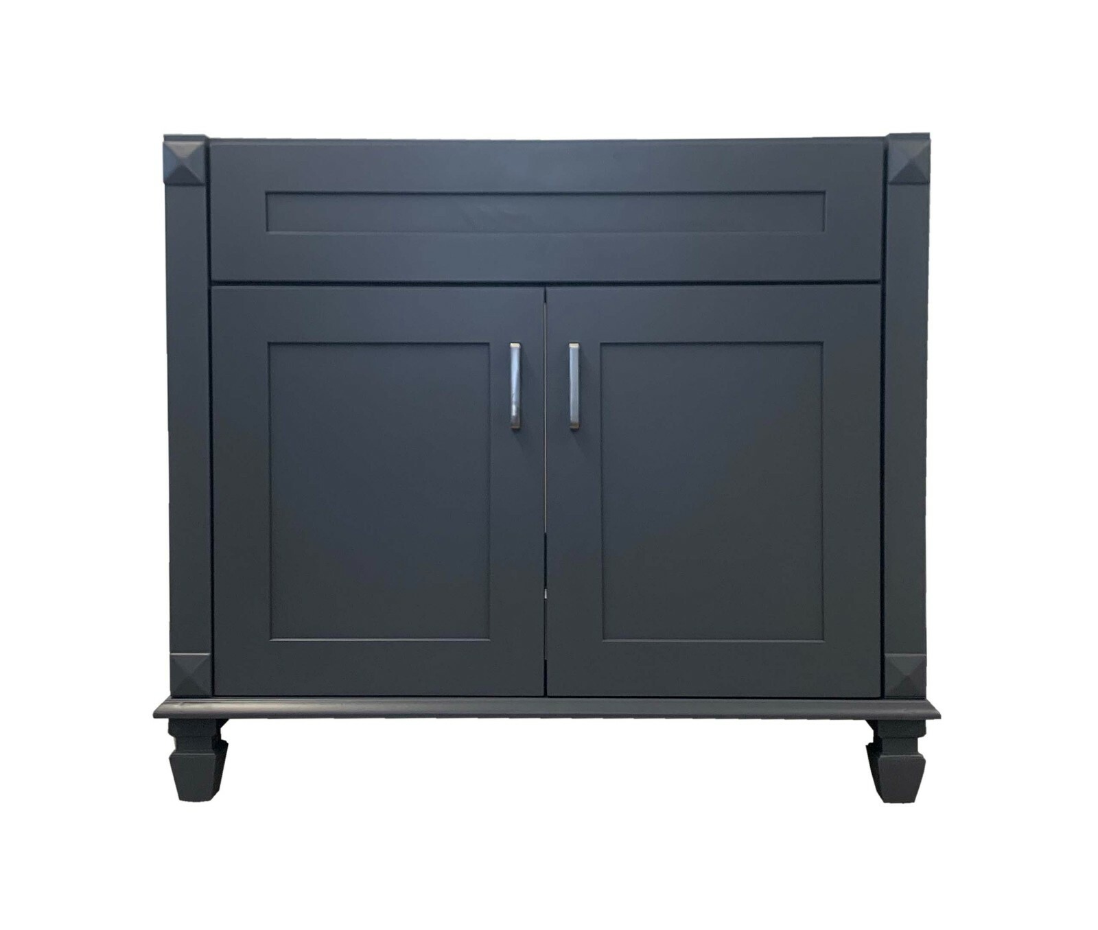 36″ Grey shaker Single Bathroom Vanity Base Cabinet 36″ W x 21″D x 32″ H
