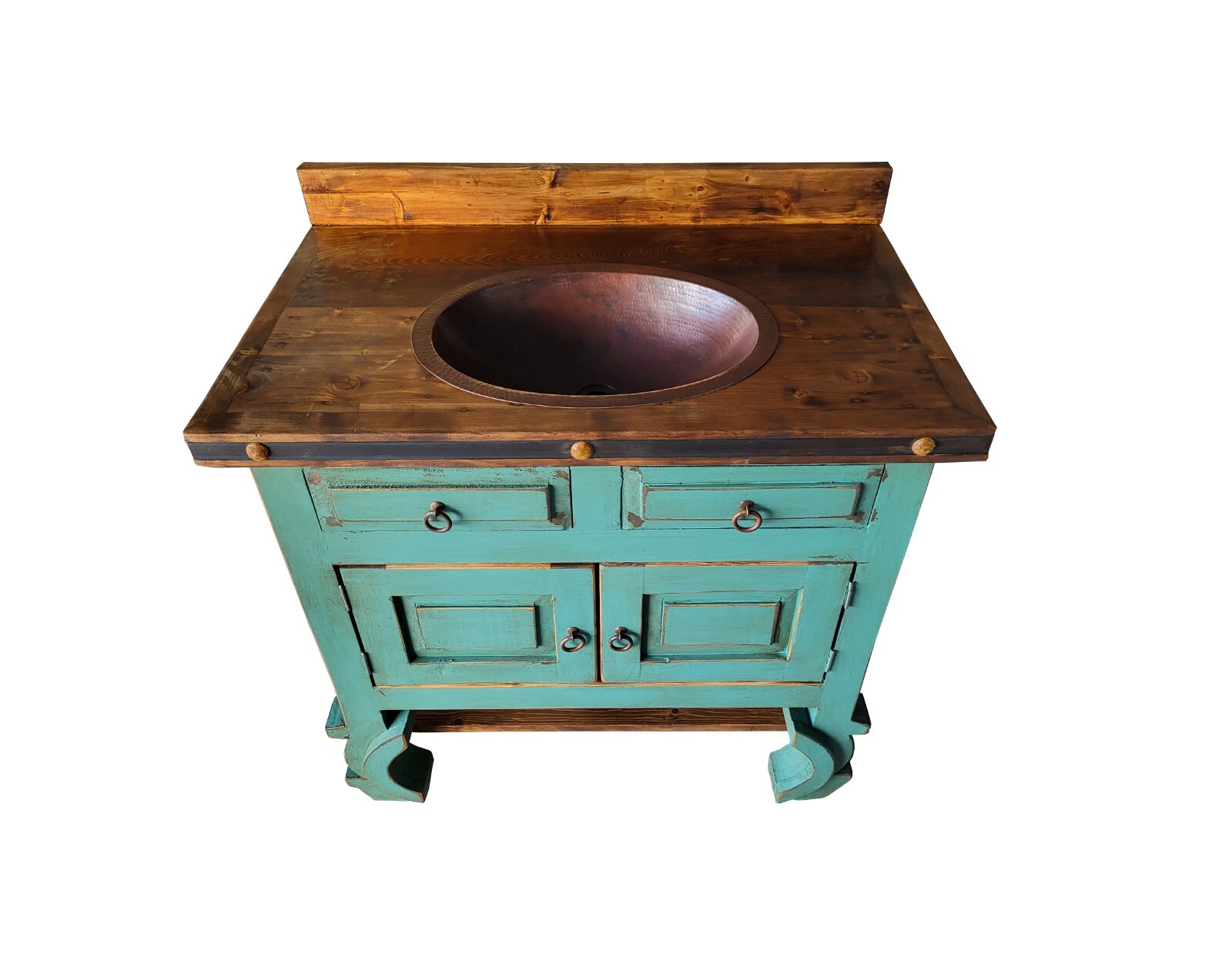 Delano Turquoise Bathroom Vanity With Sink