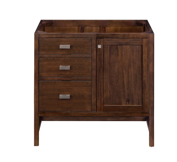 36″ James Martin Addison E444-V36-MCA-3CSP Vanity Cabinet Charcoal Soapstone Top